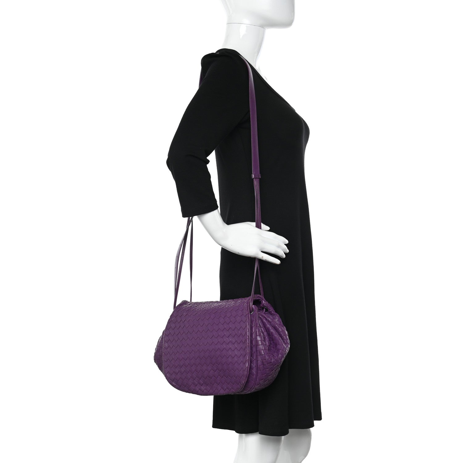 Bottega Veneta Nappa Intrecciato Drawstring Messenger Flap Monalisa 3 of 16