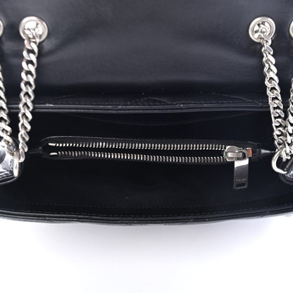 Saint Laurent Calfskin Y Quilted Monogram Small Loulou Chain Satchel Black 4 of 4