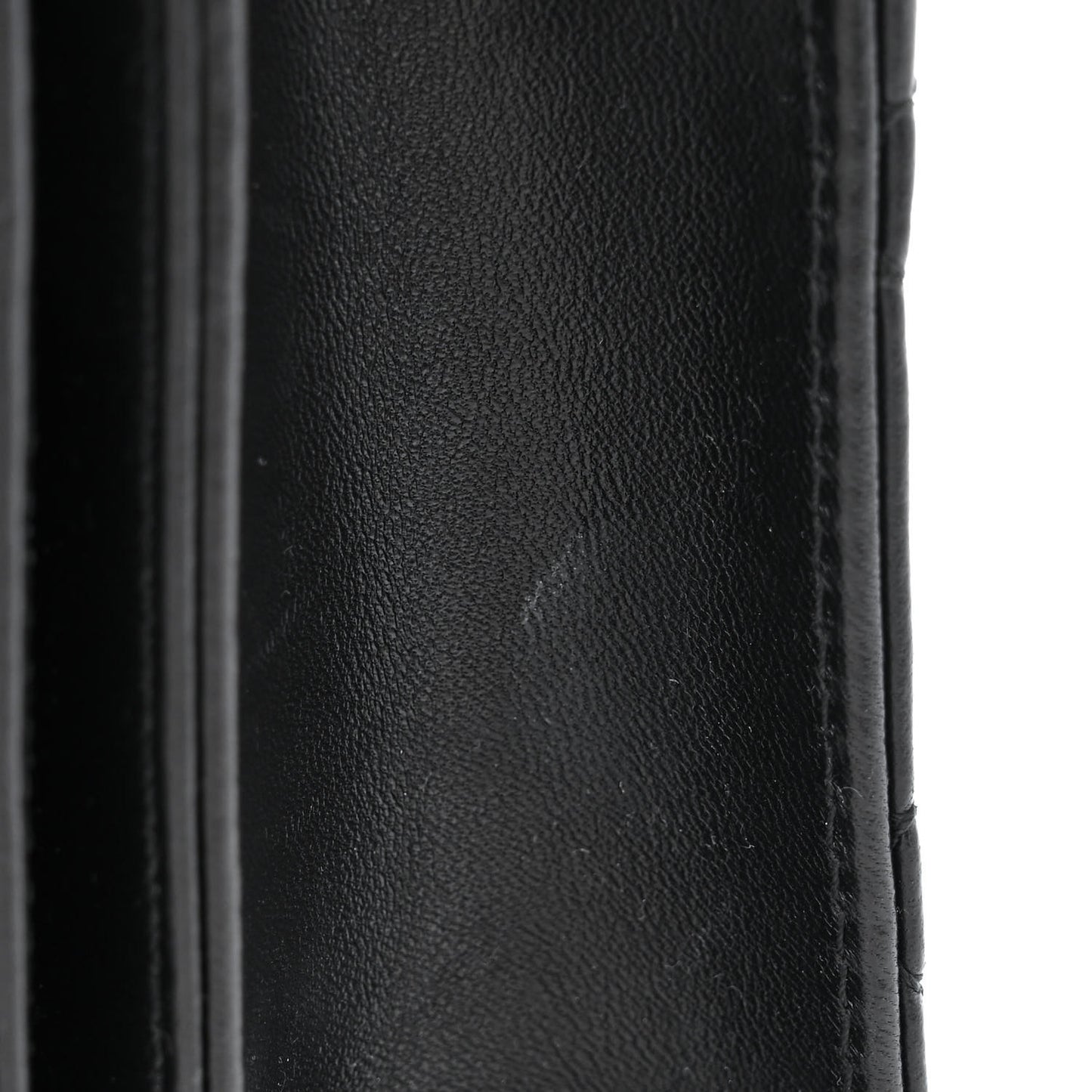 Lambskin Cannage Miss Dior Chain Pouch Black