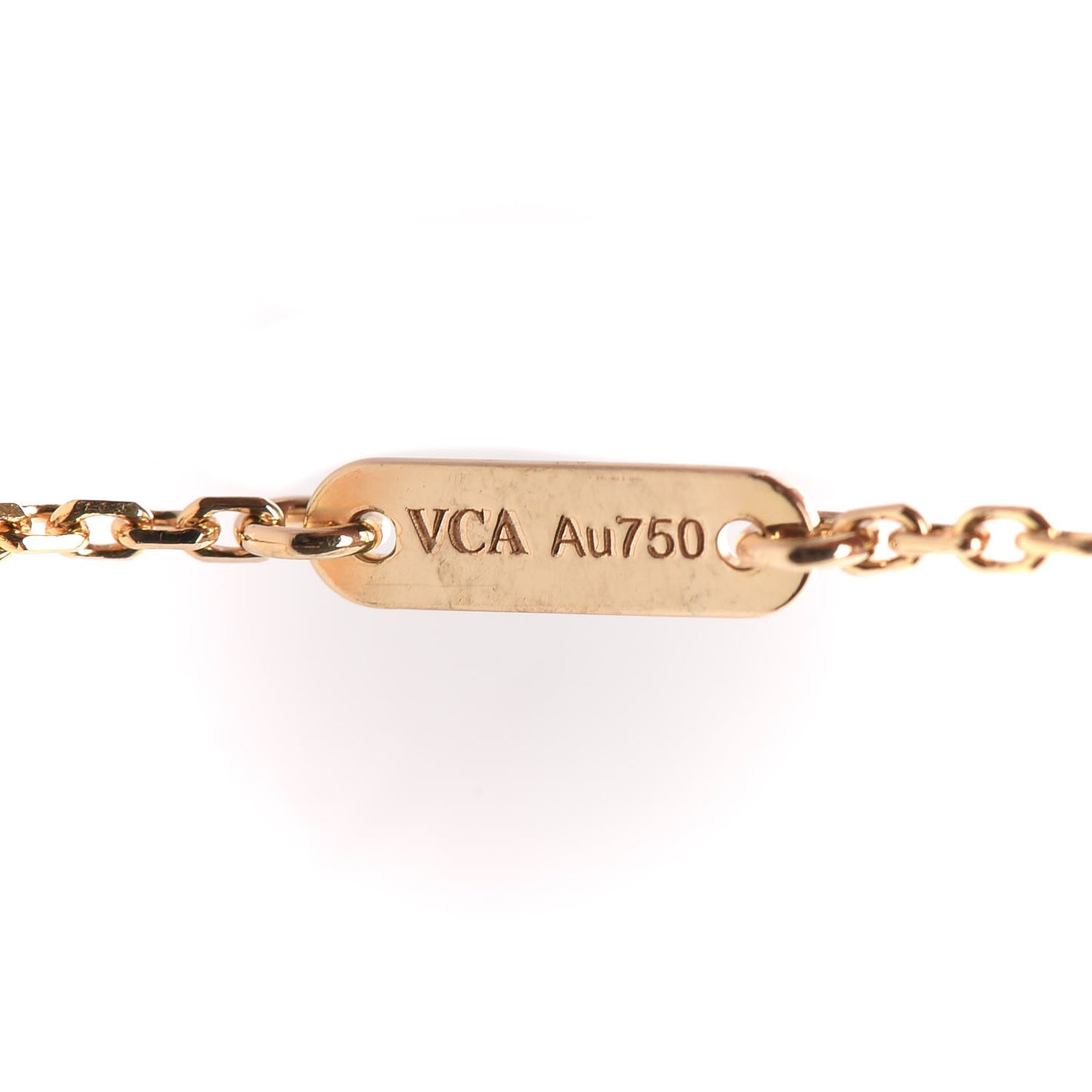 18K Yellow Gold Mother of Pearl Sweet Alhambra Bracelet