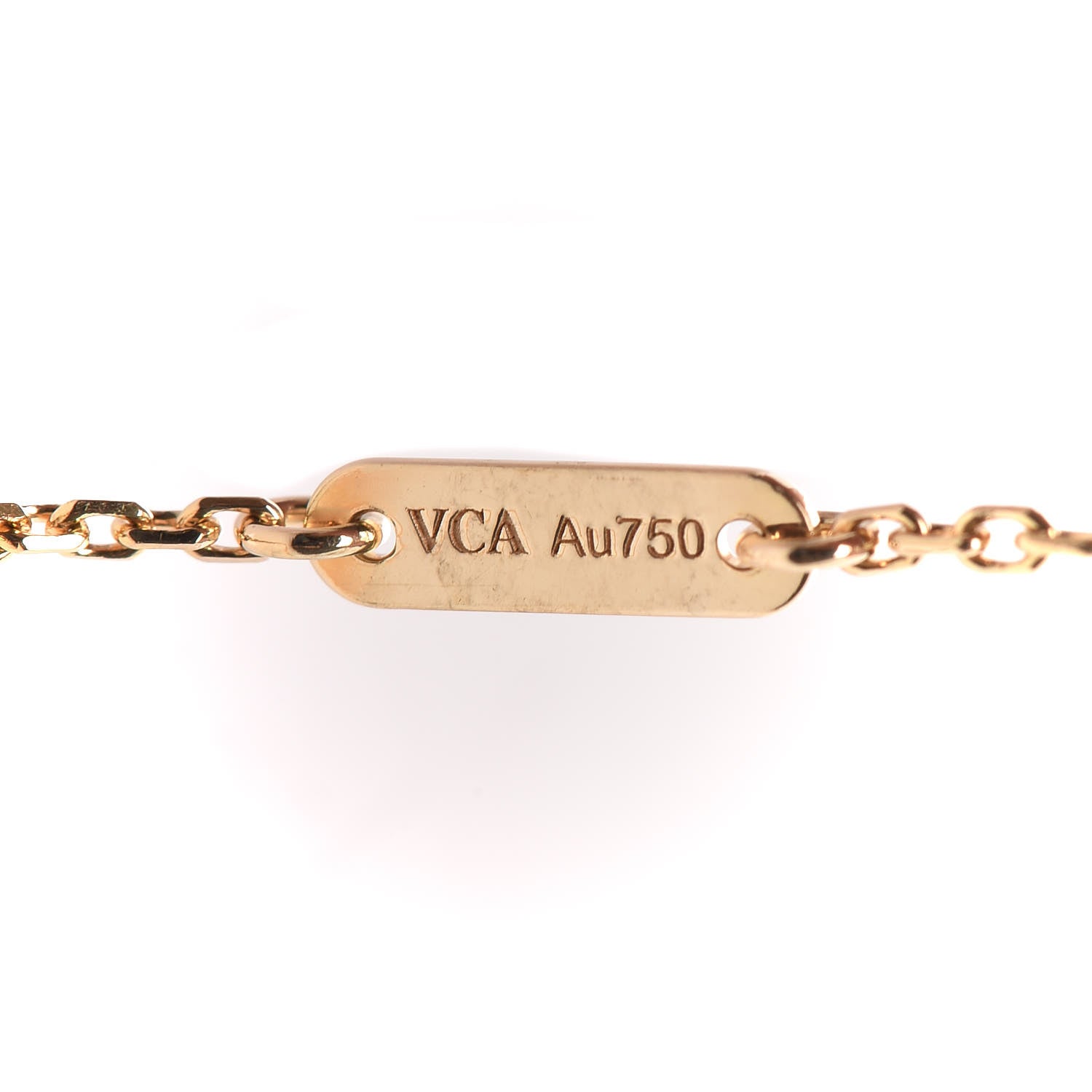Van Cleef & Arpels 18K Yellow Gold Mother of Pearl Sweet Alhambra Bracelet 6 of 6