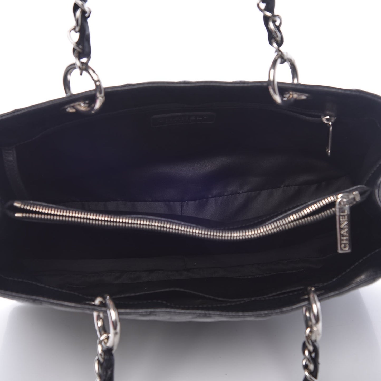 Caviar Quilted Grand Shopping Tote GST Black