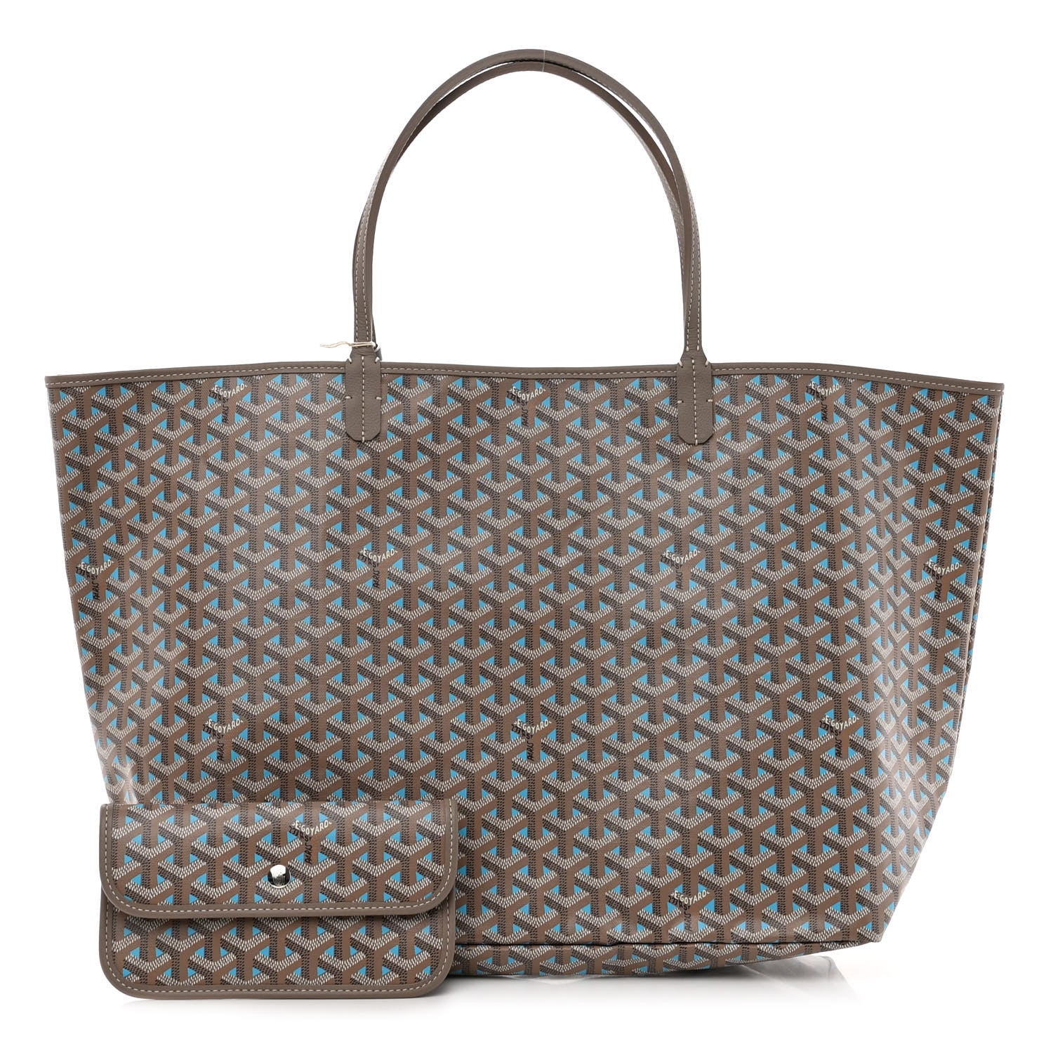 Goyard Goyardine Saint Louis Claire Voie GM Grege Turquoise 1 of 11