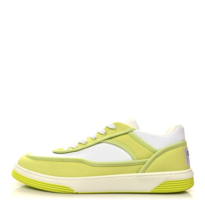 Chanel Fabric Womens Logo Sneakers 39 Green 1 of 8