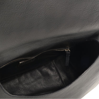 Prada Vacchetta Old Leather Saddle Bag Nero Black 5 of 7