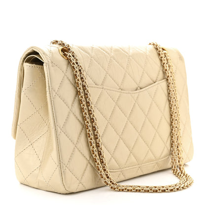 Chanel Metallic Aged Calfskin Quilted 2.55 Reissue 226 Flap Pale Gold 3 of 11