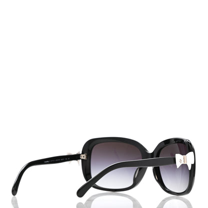 Chanel CC Bow Sunglasses 5171 Black White 4 of 7