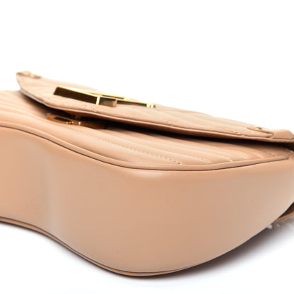 Louis Vuitton Calfskin New Wave Chain MM Noisette 7 of 11