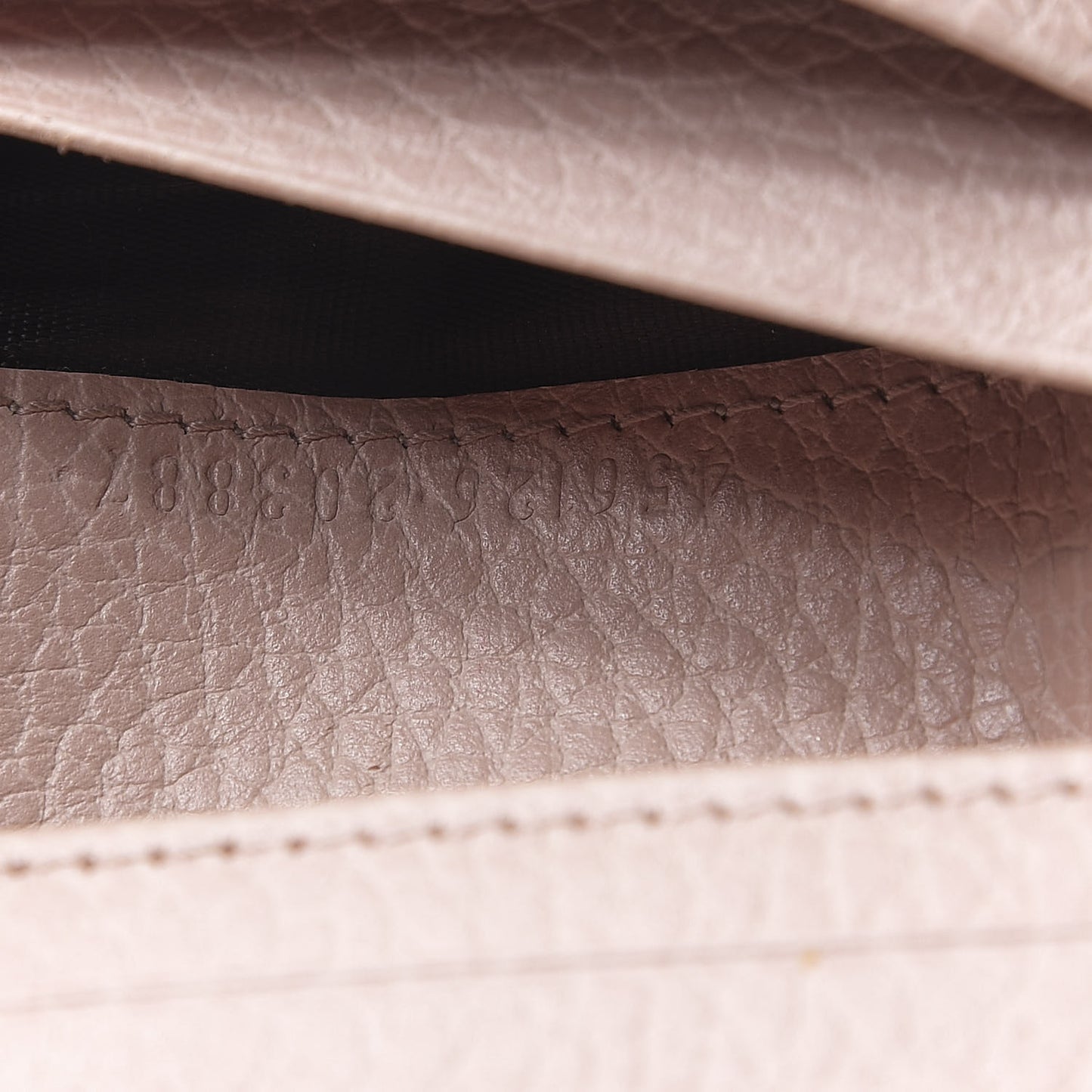 Dollar Calfskin GG Marmont Card Case Perfect Pink
