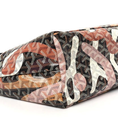 Goyard Goyardine Saint Louis Lettres Camouflage PM Black Pink Multicolor 10 of 11