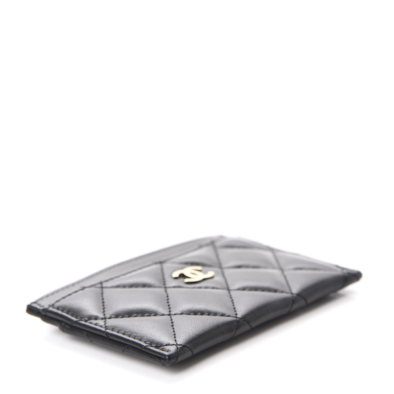 Chanel Lambskin Quilted Card Holder Black 4 of 8