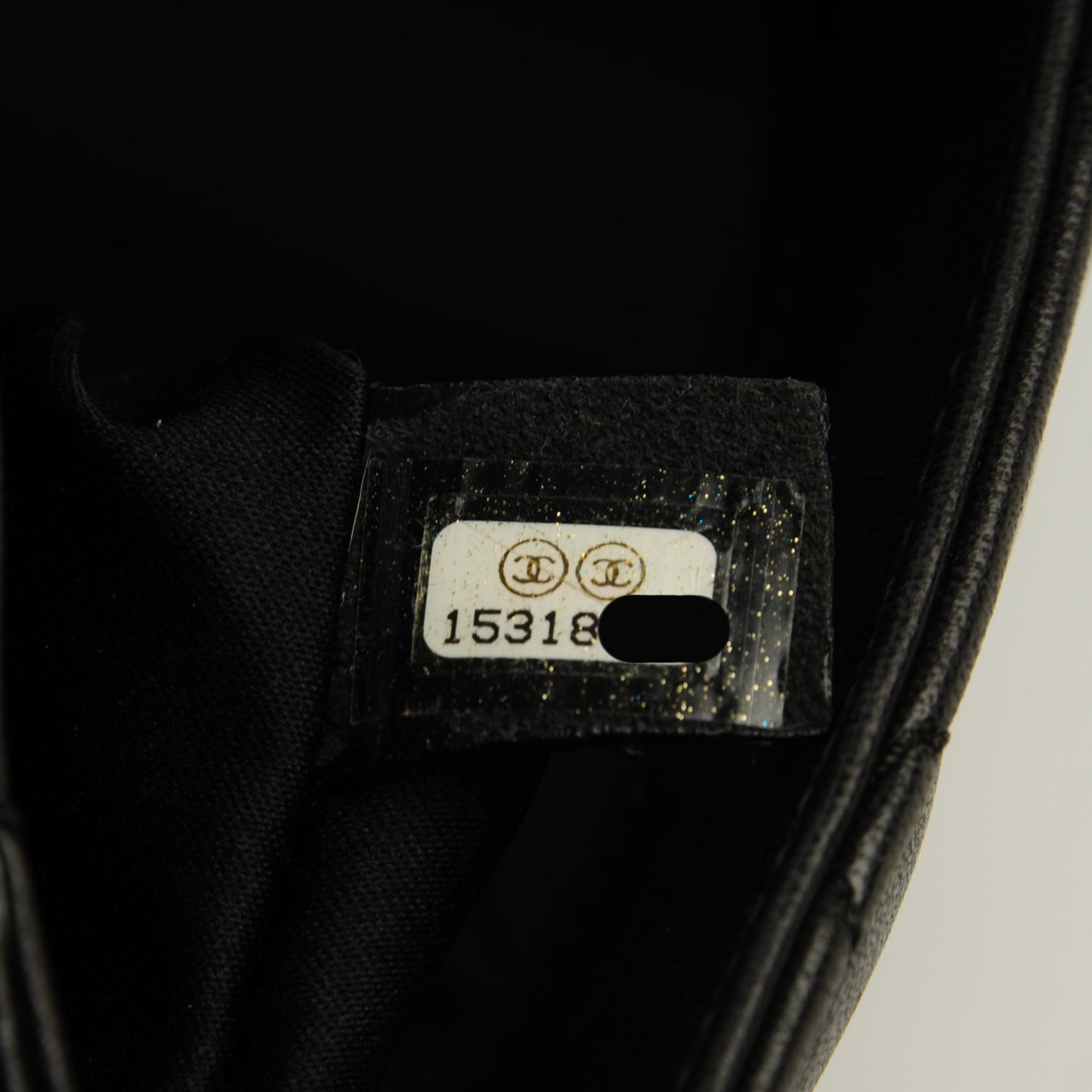 Lambskin Quilted Large 3 Flap Black