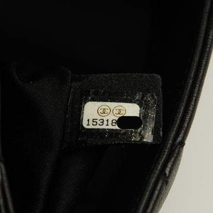 Chanel Lambskin Quilted Large 3 Flap Black 7 of 8