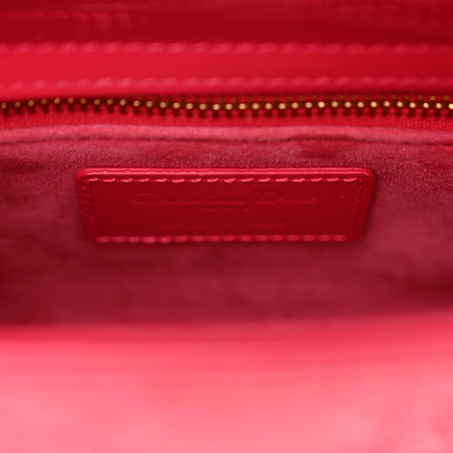 Patent Cannage Mini Lady Dior Pink