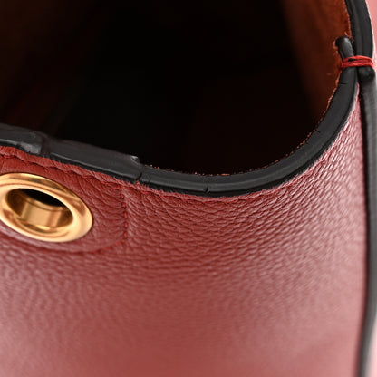 Celine Soft Grained Calfskin Small Sangle Bucket Bag Dark Claycourt 14 of 14