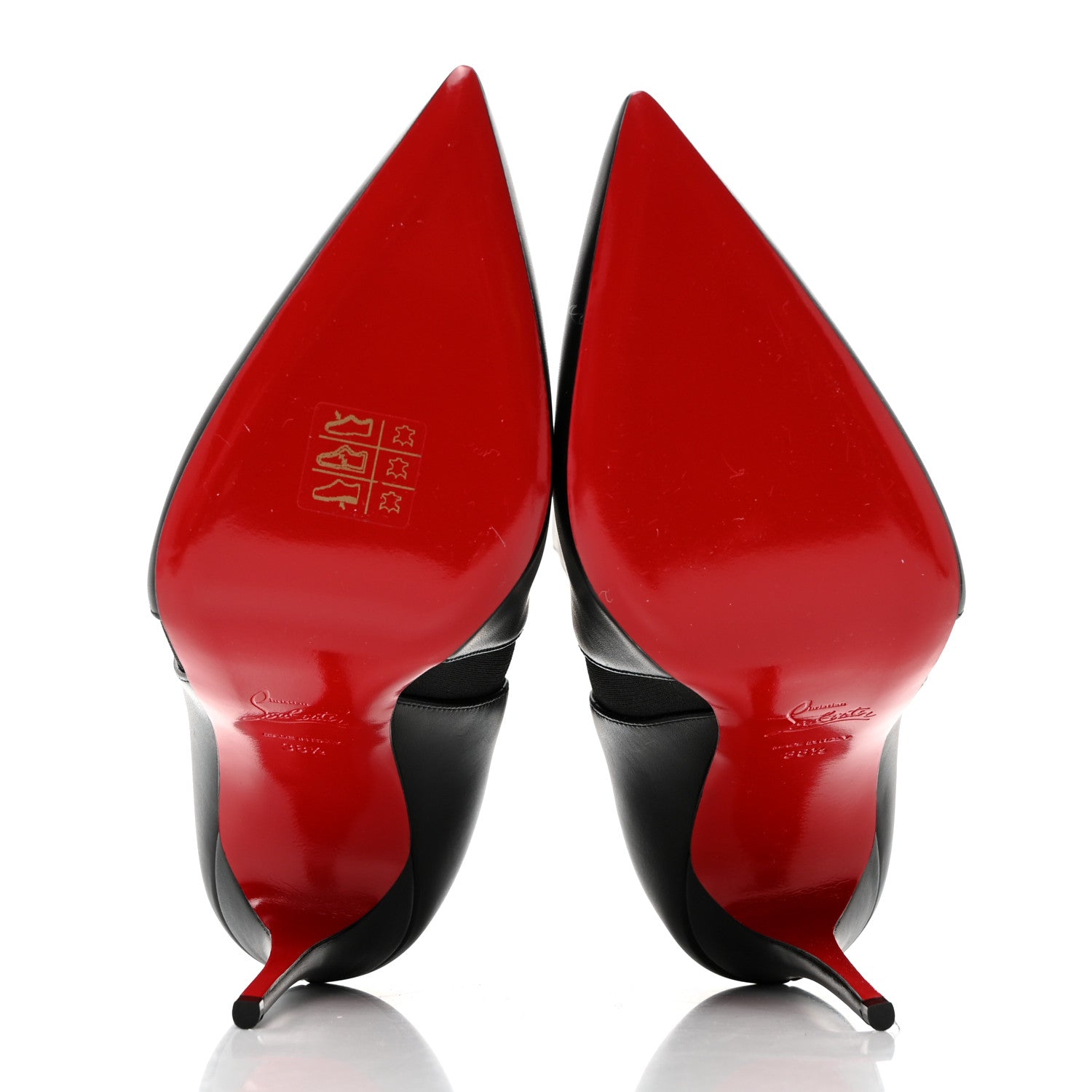 Christian Louboutin Calfskin Chelsea Chick 100 Stiletto Boots 38.5 Black 5 of 7