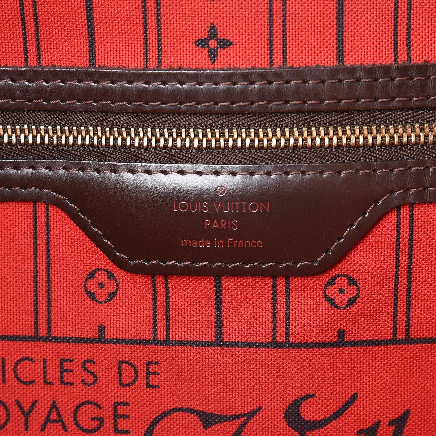 Louis Vuitton Damier Ebene Neverfull MM 6 of 13