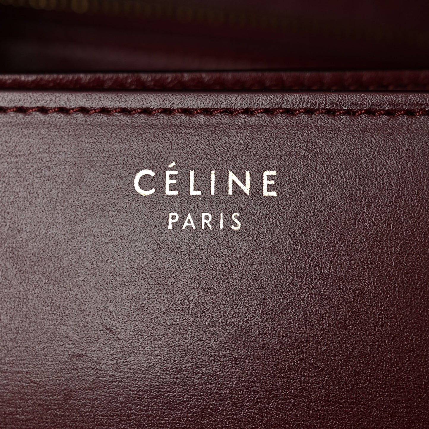 Box Calfskin Medium Classic Box Flap Bag Burgundy