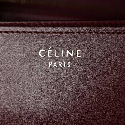 Celine Box Calfskin Medium Classic Box Flap Bag Burgundy 7 of 10