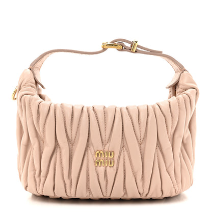 Miu Miu Nappa Matelasse Pouch Powder Pink 1 of 9