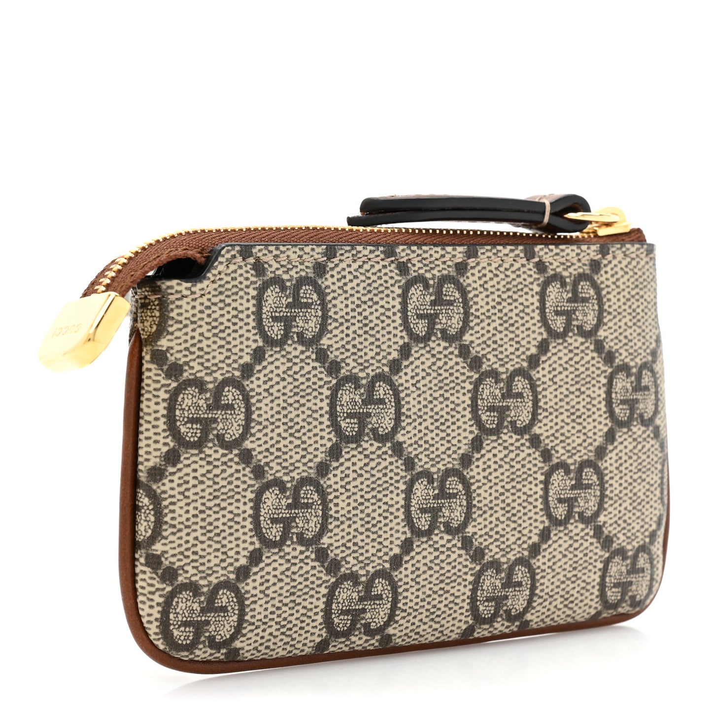 GG Supreme Monogram Key Case Brown