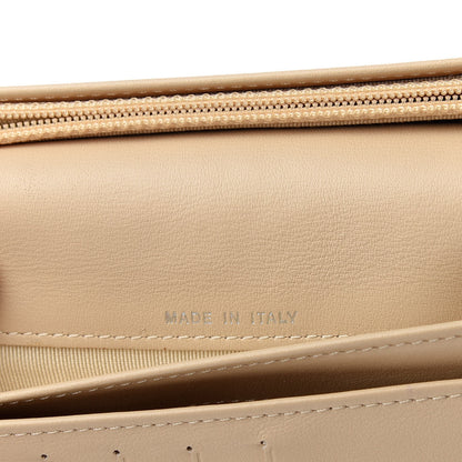 Chanel Caviar Quilted Yen Wallet Beige 7 of 8