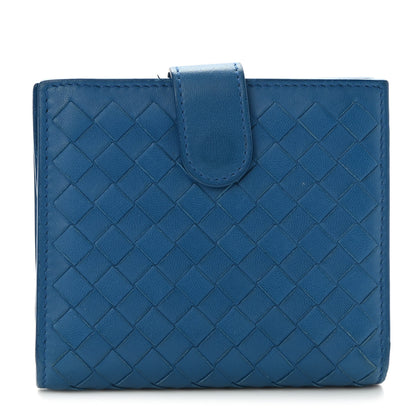 Bottega Veneta Nappa Intrecciato French Flap Wallet Electrique 1 of 13