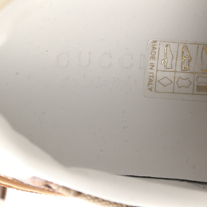 Gucci Calfskin GG Monogram Womens Platform 55mm Sneakers 39.5 Hezelnut Beige Ebony Mystic White 7 of 9