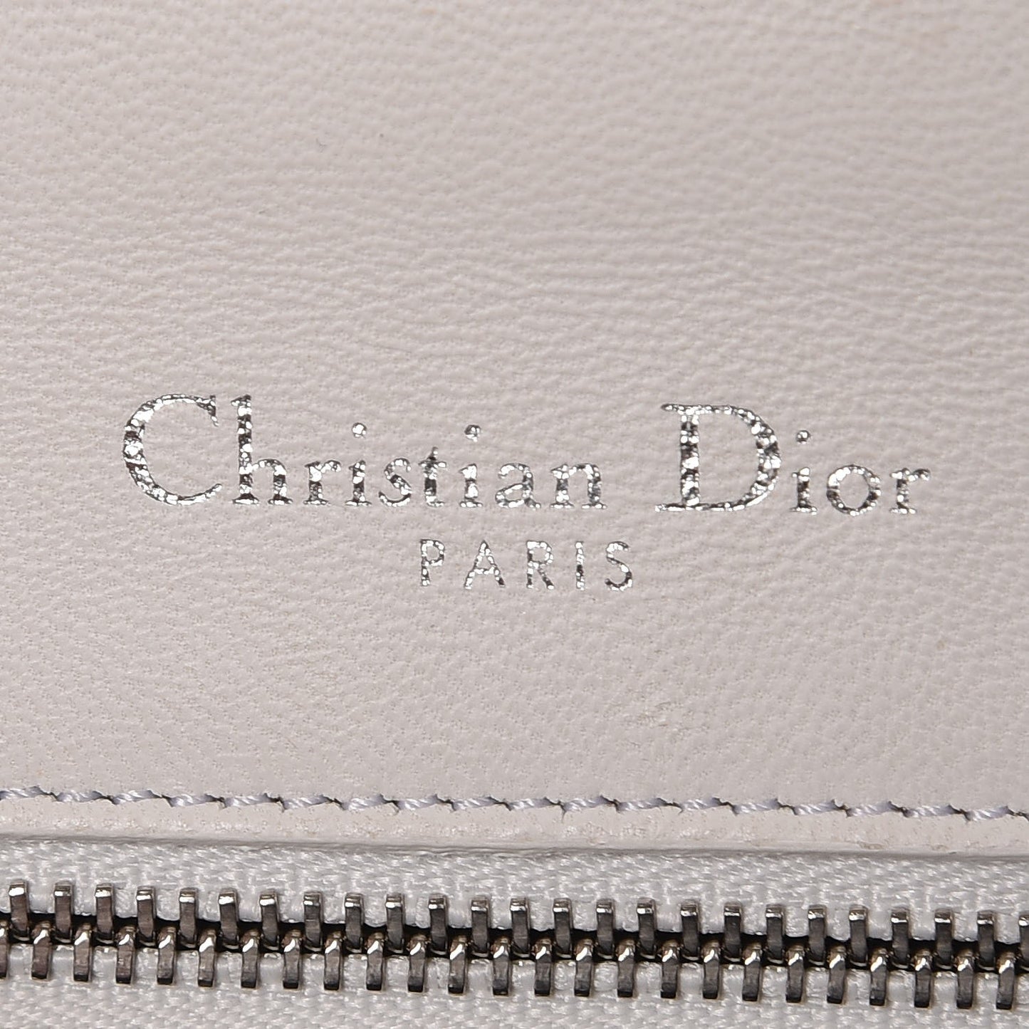 Patent Micro-Cannage Small Diorama Flap Bag White