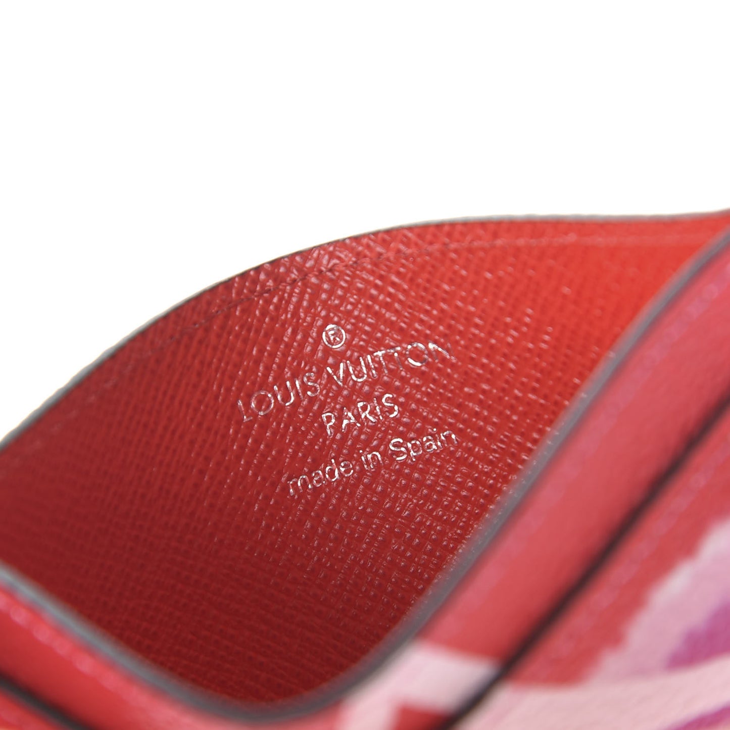 Monogram Escale Card Holder Rouge