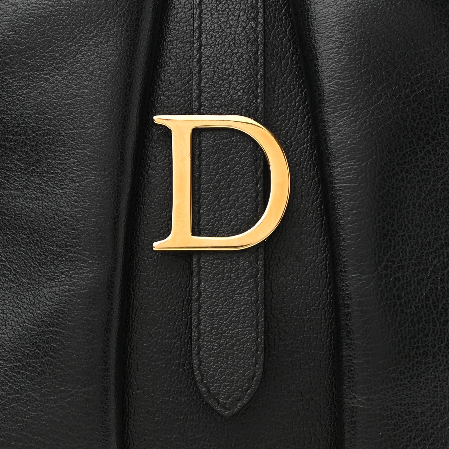 Calfskin Saddle Bowler Black