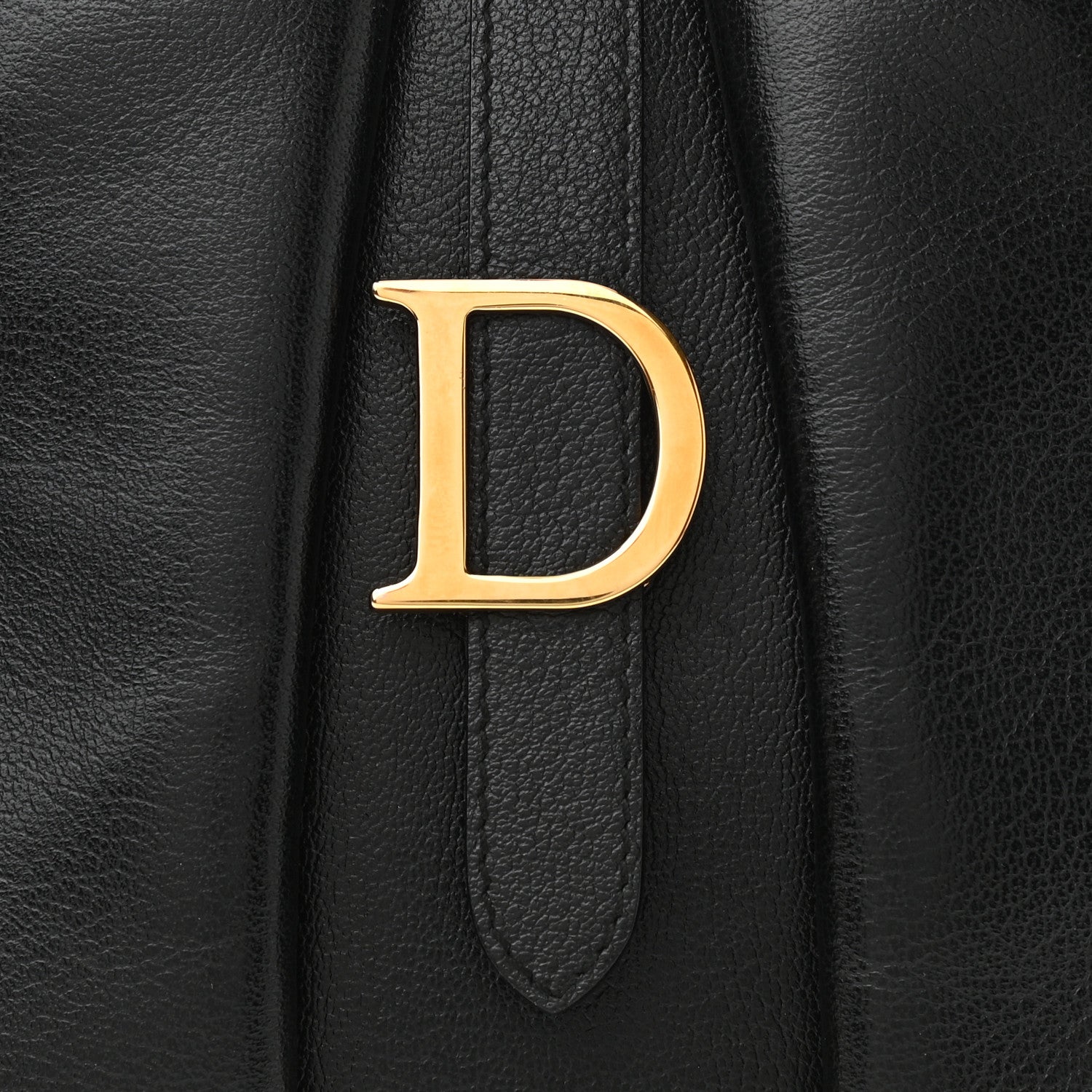 Christian Dior Calfskin Saddle Bowler Black 7 of 9