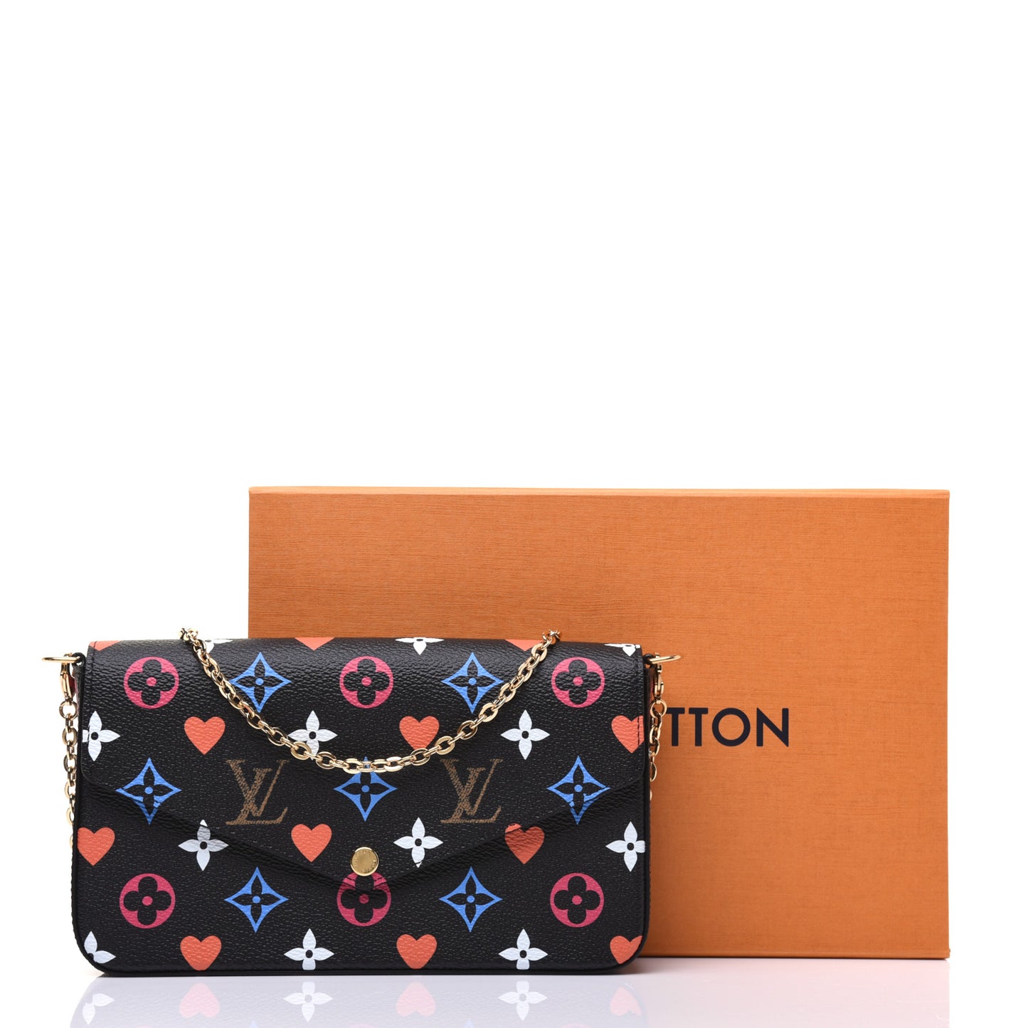 Game On Felicie Chain Wallet Black