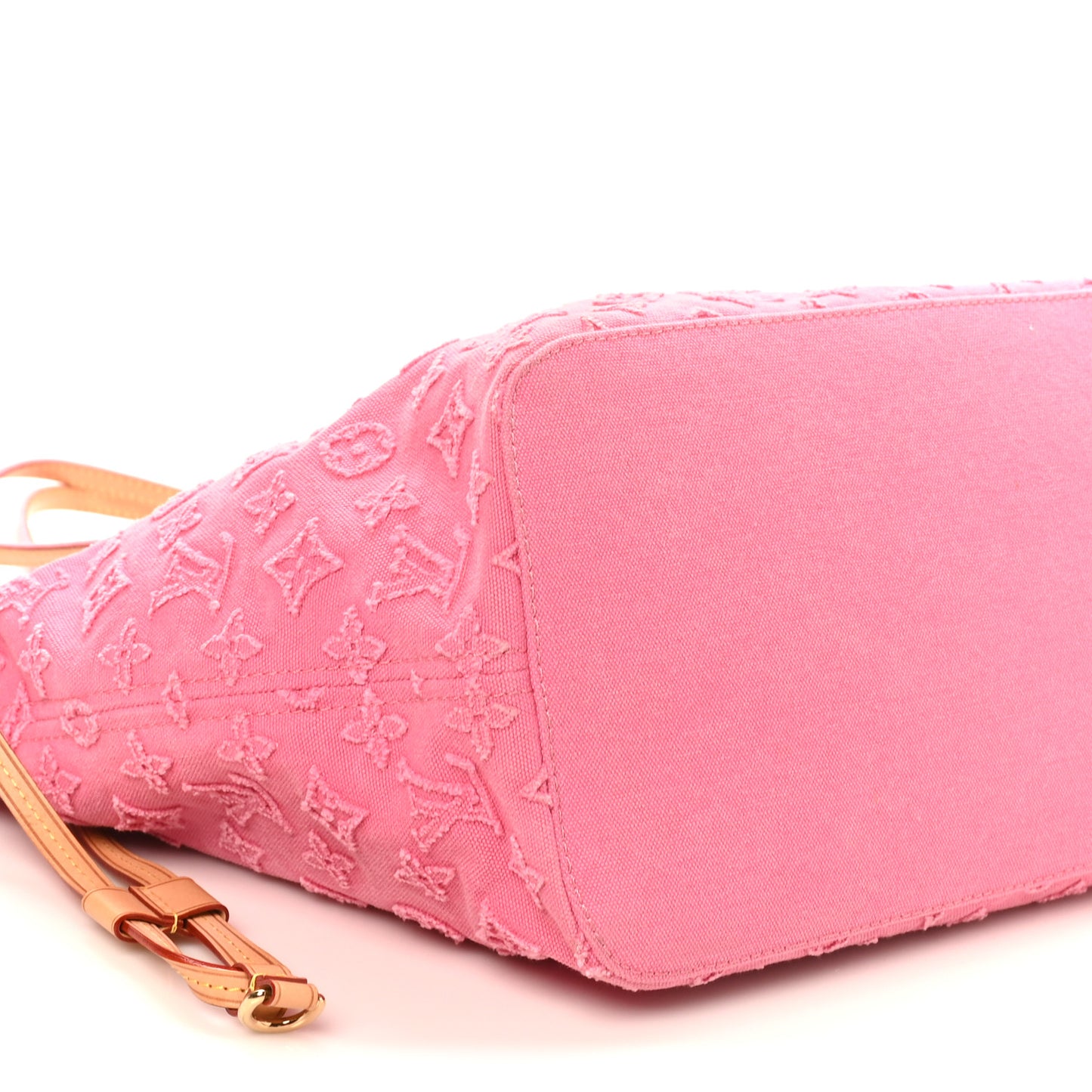Monogram Denim Neverfull MM Rose