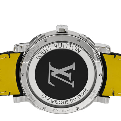 Louis Vuitton Stainless Steel Alligator 39mm Escale Time Zone Automatic Watch Grey 4 of 5