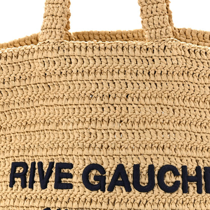 Saint Laurent Raffia Rive Gauche Tote Natural 8 of 15