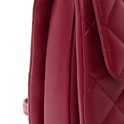 Chanel Lambskin Quilted Medium Trendy CC Flap Dual Handle Bag Dark Pink 11 of 11