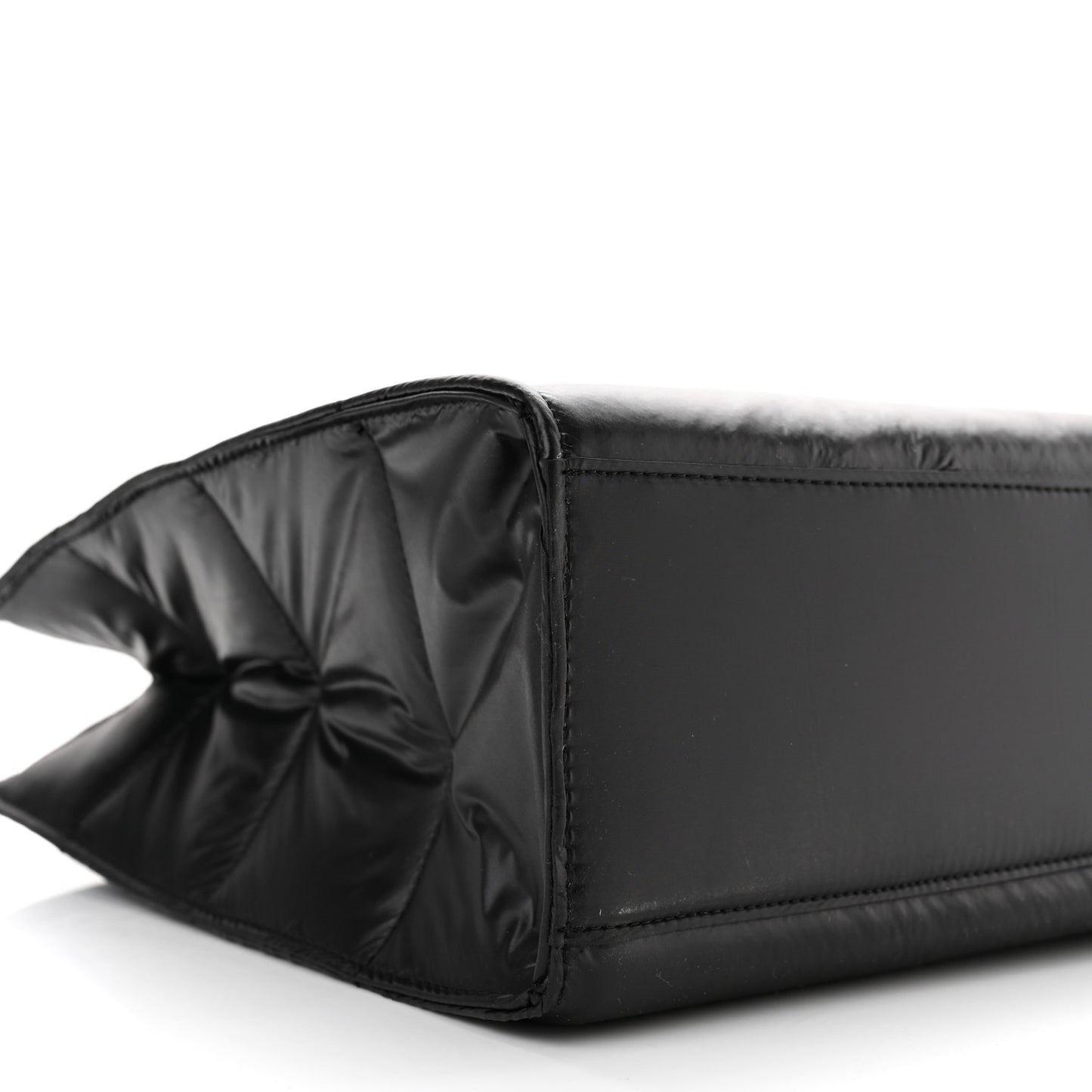 x MOOSE KNUCKLES Nylon Quilted Medium Shopping Bag Black