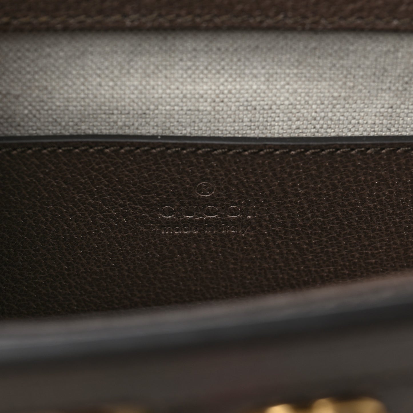 Monogram Jumbo GG Textured Dollar Calfskin Web Small Ophidia Chain Shoulder Bag Camel Ebony New Acero