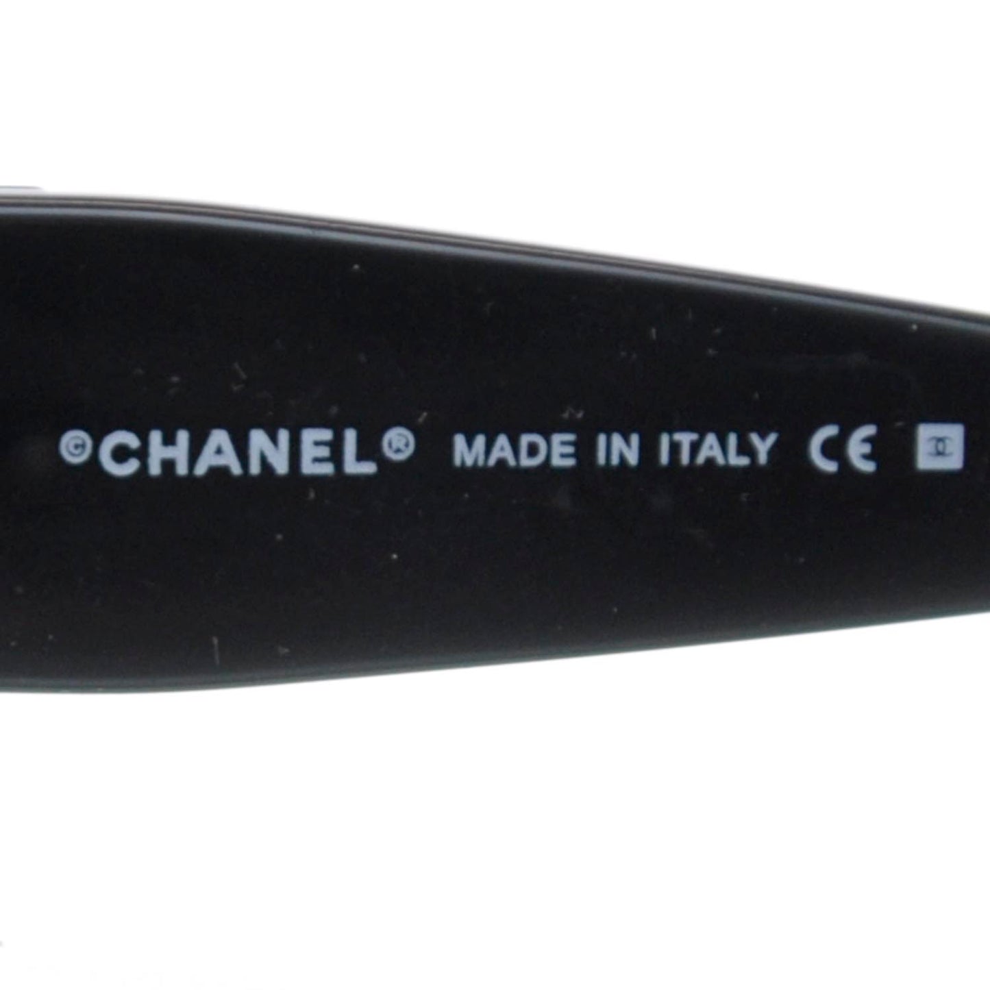 Crystal CC Logo Sunglasses 4117B Black