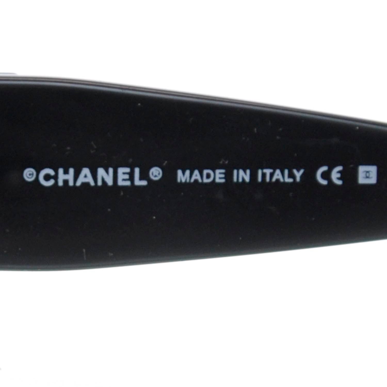 Chanel Crystal CC Logo Sunglasses 4117B Black 4 of 7