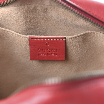 Gucci Calfskin Matelasse Small GG Marmont Chain Shoulder Bag Hibiscus Red 8 of 10