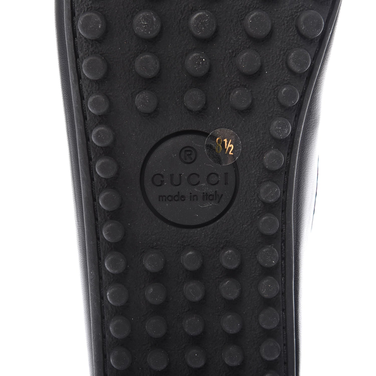 Gucci Nappa Mens Bee Driver Loafers 8.5 Black 8 of 10