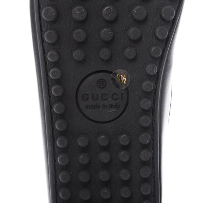 Gucci Nappa Mens Bee Driver Loafers 8.5 Black 8 of 10