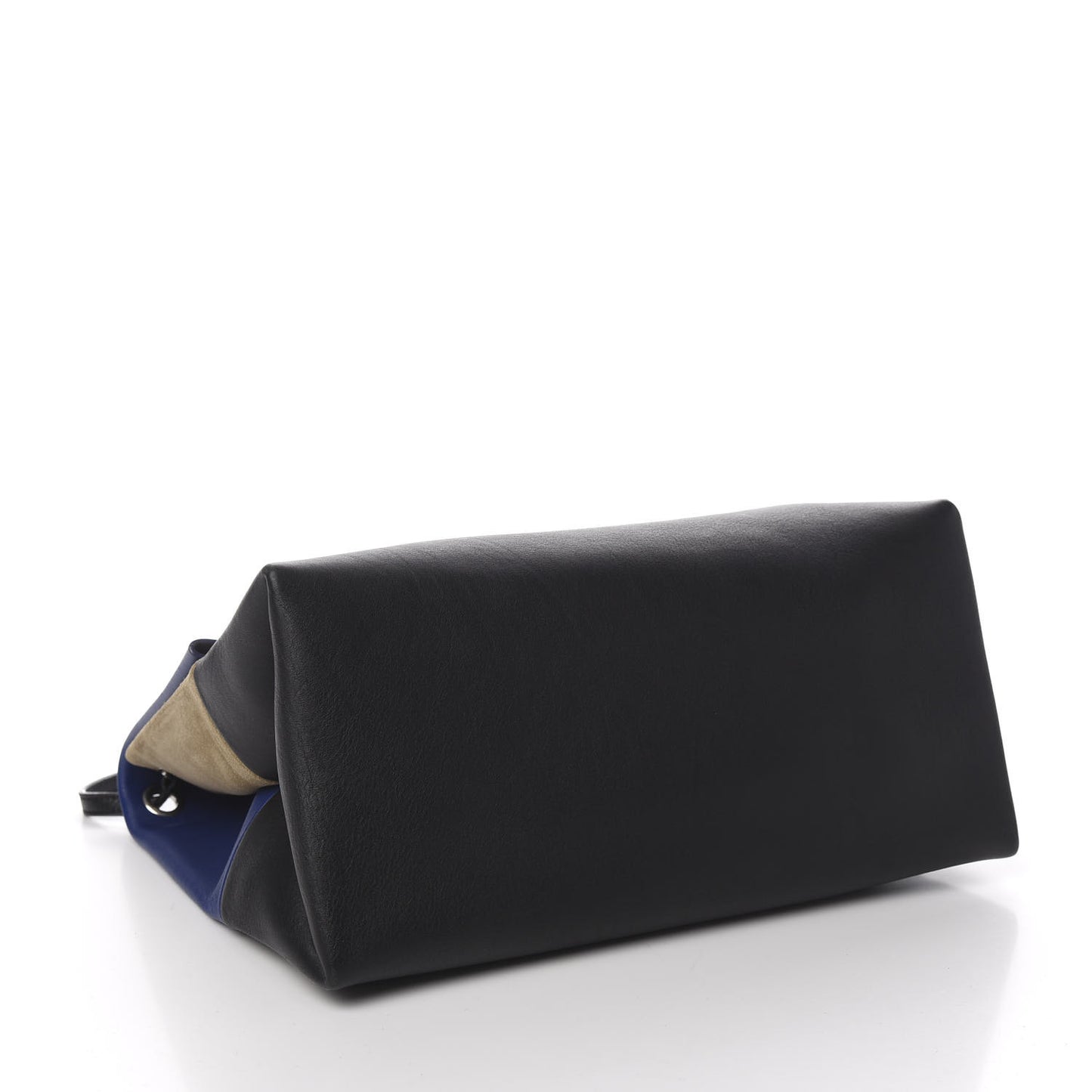Calfskin Suede All Soft Shoulder Bag Indigo