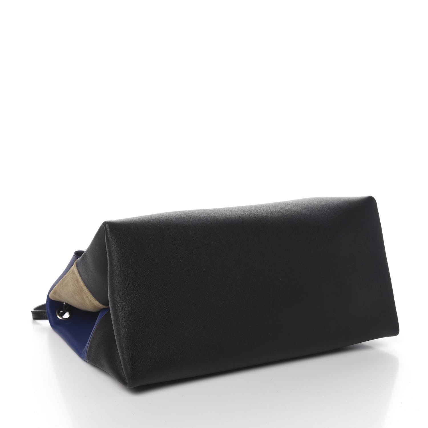 Celine Calfskin Suede All Soft Shoulder Bag Indigo 4 of 9
