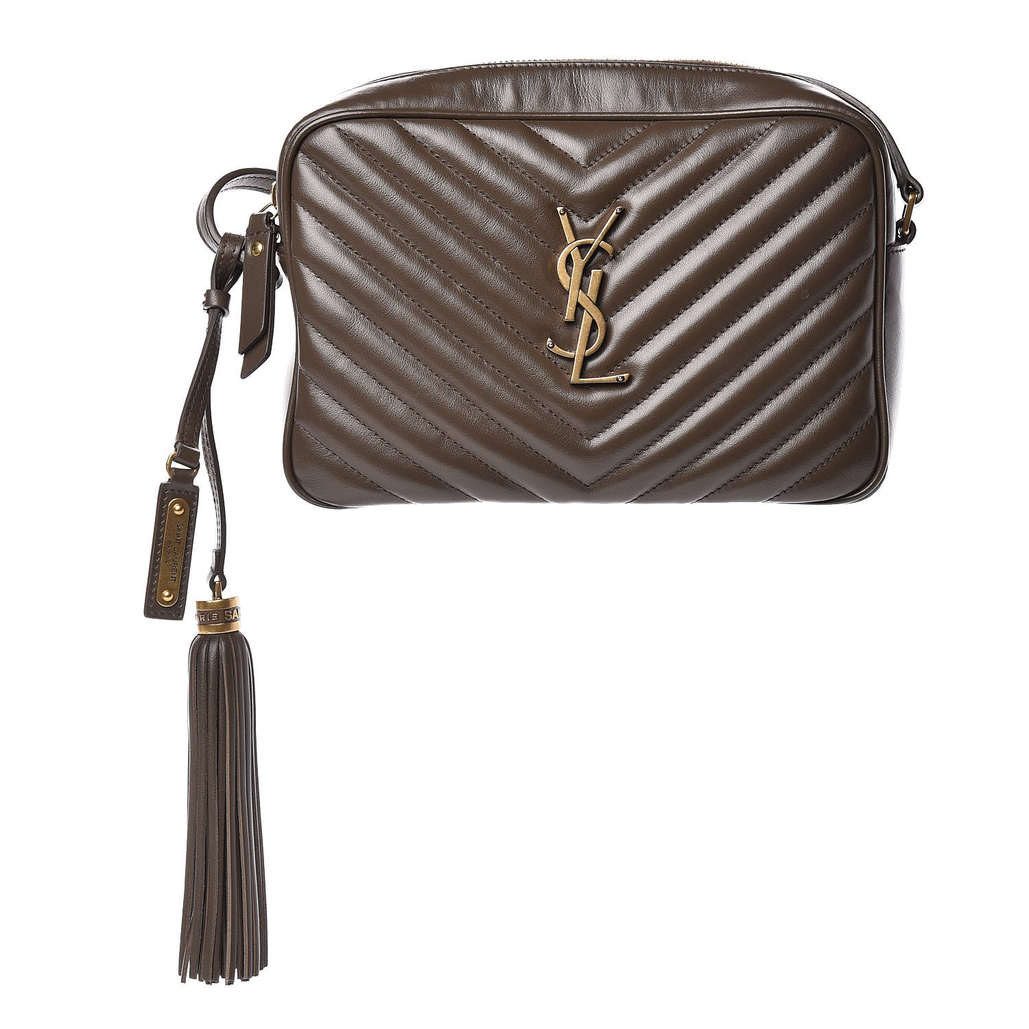 Saint Laurent Calfskin Matelasse Monogram Lou Camera Bag Faggio 1 of 9