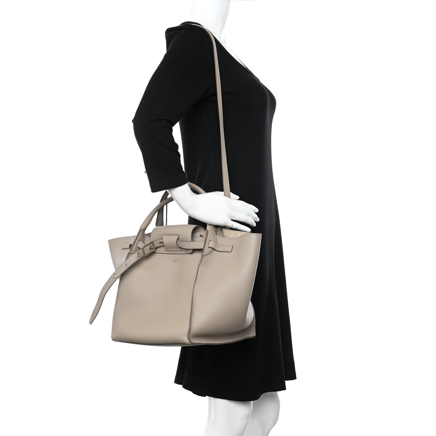 Celine Supple Grained Calfskin Small Big Bag Light Taupe 1 of 10