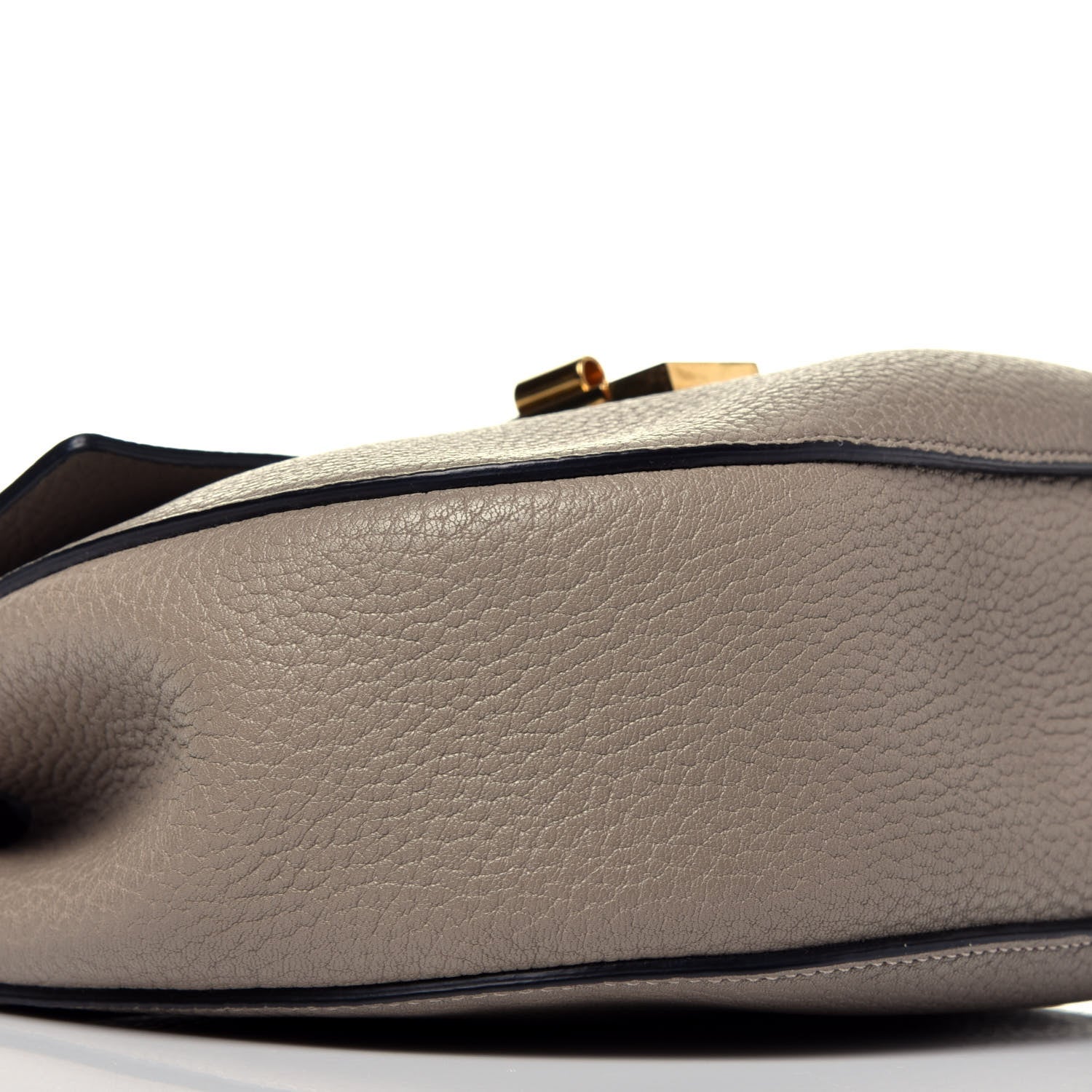 Chloe Grained Lambskin Drew Shoulder Bag Motty Grey 8 of 9