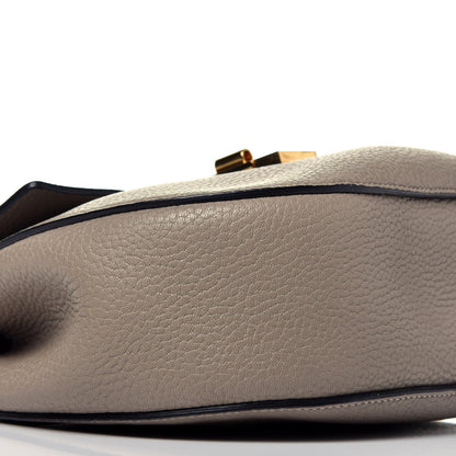 Chloe Grained Lambskin Drew Shoulder Bag Motty Grey 8 of 9